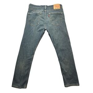 Levis 508 Jeans Mens 34x30 (33x26) Blue Denim Regular Tapered Leg Medium Wash